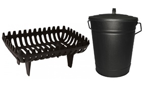 Fireplace Accessories including Ash Buckets, Log Baskets and More