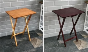 Pine Wood Folding Snack Table