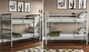 Milan Style Pine Bunk Bed with Various Colour Options