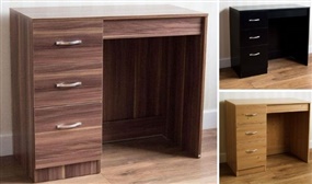 Riano 3 Drawer Dressing Table Desk in 4 Colours