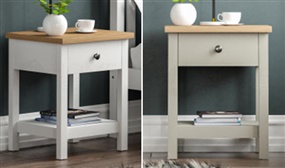 Arlington 1 Drawer Side Table in 2 Colours