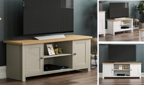 Arlington 1 or 2 Door TV Unit in 2 Colours in 2 Colours