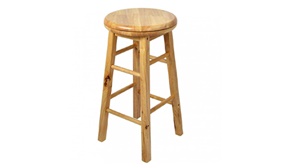 Revolving Wooden Bar Stool