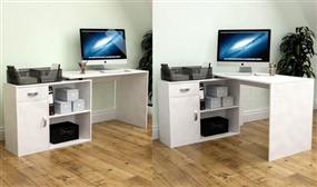  Longton Adjustable Computer Desk in 4 Colours