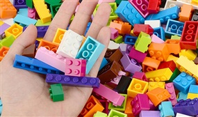 500 or 1000 Lego Compatible Building Blocks