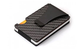 RFID Blocking Carbon Fibre Style or Slider Wallets - 2 Designs