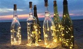3 or 6 Pack of Wine Bottle Suitable Fairy Lights - Repurpose Those Old Bottles