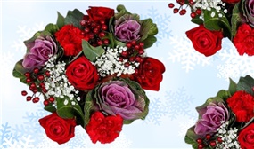 Christmas Yuletide Bouquet of Flowers with Nationwide Delivery
