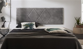 Diamond Style Fabric or Leatherette Headboards in 2 Sizes