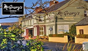 2 Nights B&B for 2 including a Glass of Bubbly and Late Check-Out at McGrory's Hotel, Donegal