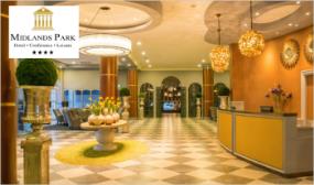 1 or 2 Nights B&B, Bubbly, Spa Credit, Late Check out & more at Midlands Park Hotel valid to March 