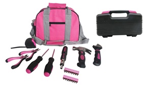 25 or 38 Piece Pink Tool Kit