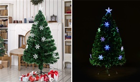4ft Artificial Christmas Tree with Showflake Lights