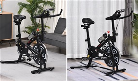 8 Level Belt Driven Flywheel Spinning Bike with LCD Monitor