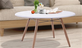 Modern White Round Coffee Table