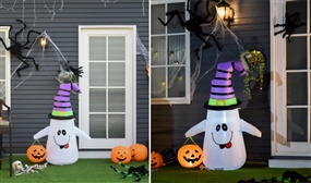 1.2m LED Outdoor Inflatable Ghost Halloween Decoration