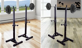 Adjustable Barbell Weights Squat Rack