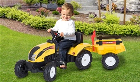 Kids Pedal Tractor with Trailer