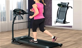 Folding Electric Treadmill with LCD Display