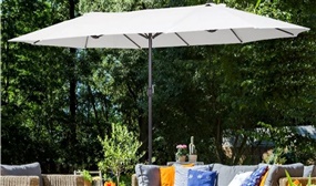 Double-Sided Patio Parasol Sun Umbrella