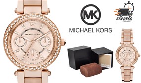 Michael Kors MK6110 Mini Parker Rose Gold Watch - 3 Day Delivery
