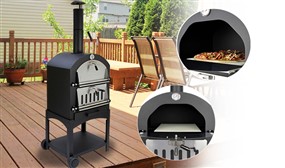 3-in-1 Pizza Oven, BBQ, Smoker & Accessories