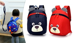 Kids Cartoon Backpack with Safety Rein