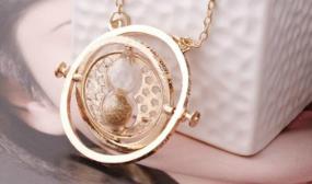 Harry Potter Inspired Time Turner Hourglass Necklace