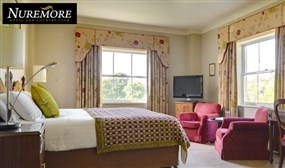 B&B, Bottle of Wine, Spa Credit or Golf & more at Nuremore Hotel and Country Club - valid to April 