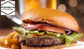 Burgers with Fries & a Side Salad for 2 People @ O'Shea's Restaurant, Temple Bar - Valid 7 Days