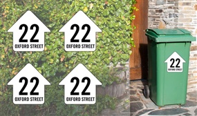 6 Personalised Wheelie Bin Stickers - More Than 12 Styles