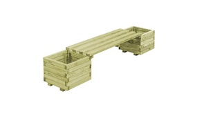 Garden Planter Boxes & Bench 
