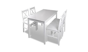 Kitchen Table & Chair Set in 2 Colours