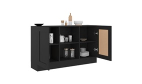 Black Chipboard Sideboard