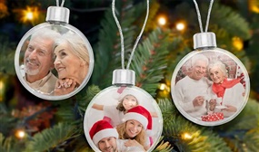 Personalised Christmas Baubles - 1, 2,4 or 6