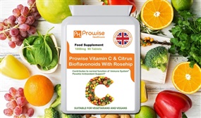 3 Month Supply of Prowise Vitamin C & Citrus Bioflavonoids with Rosehip Supplements