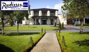 1, 2 or 3 Nights Luxury B&B Stay for 2 with €20 Dining Credit & more at Radisson Blu Hotel, Limerick
