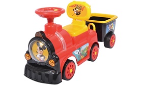 Price Drop: Kid's Ride On Toy Train with Trailer and Under Seat Compartment Storage