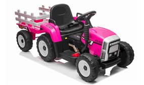 Kids JD Style Electric Ride on Tractor with Trailer- 3-8 Years