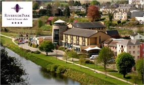 B&B, Bubbly, Spa Credit & Late Check-out & more at the 4-star Riverside Park Hotel Enniscorthy 