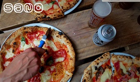 2 Pizzas with Dessert and a Beer or Glass of Wine each @ Sano Pizza, Temple Bar 