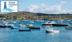 2 Nights B&B for, Upgrade, Late Check-out, Main Course with a Wine at Schull Harbour Hotel, Cork 