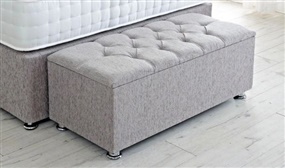 Chesterfield Chenille Ottoman (10 Colours)