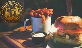 Food and Drink Voucher to spend in Smokin' Bones Dame Street, Phibsborough or The Wiley Fox
