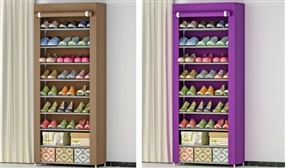 9-Tier Dustproof Shoe Rack