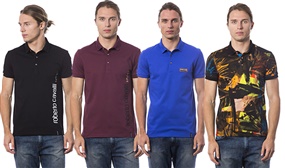 Roberto Cavalli Men's Sport Patched Polo Shirts 