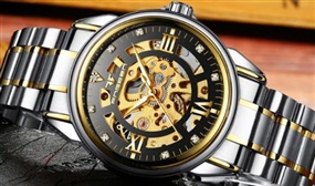 Automatic Gents Watch Stainless Steel with Crystals