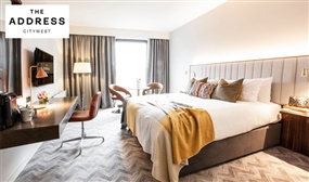 1 or 2 Nights B&B for 2 People with an Upgrade and Late Check Out at The Address Citywest, Dublin 