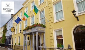 2 or 3 Night B&B with Dining Credit, Bottle of Wine & more at The Imperial Hotel Tralee, Kerry