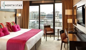 1 or 2 Nights B&B Dublin City Centre Stay for 2 with Prosecco & More at the North Star Hotel, Dublin